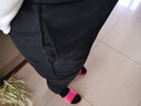安踏运动长裤女 冬季收口小脚裤子内里加绒针织运动裤 （加绒款）基础黑 XL(175/80A) 实拍图