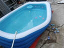 曼比鱼 儿童游泳池三环加厚超大充气婴儿游泳池桶家用宝宝洗澡盆戏水池 3.05米四层-电泵水枪泳圈球20 实拍图