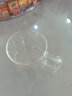 尚明玻璃小杯子简约高硼硅耐热耐高温茶杯带把冲泡器拍档精致品茗杯 2只装 100ml 实拍图