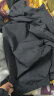 乔丹QIAODAN运动外套男风衣春季防风防泼水连帽户外夹克长袖休闲上衣 黑色-321R-升级款 M 实拍图