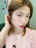 乐韵 彩金项链女18k金倾心碧玺玫瑰金锁骨链情人节礼物  总重约2.14g 18K金碧玺项链（不可刻字） 实拍图