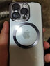 热火 适用苹果14Pro手机壳 iPhone 14 Pro保护套 电镀防摔镜头全包男女款磁吸透明壳-远峰蓝 实拍图