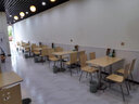 德睿聚 快餐桌椅小吃店肯德基奶茶店食堂餐桌椅组合公司面馆早餐店桌椅 一桌两椅圆盘 实拍图