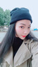 目丸网红时尚暗黑系堆堆帽子女毛线帽潮韩棉帽百搭冷帽月子针织帽秋冬 黑色 双面针织 55-60cm(有弹力) 实拍图