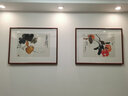 橙舍 新中式餐厅装饰客厅挂画福禄茶室壁画水墨画国画 唐华 福寿绵长 大福禄-雅致黑胡桃 装裱65*85 实拍图