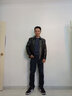 恒源祥皮衣男春秋新款加绒加厚PU皮夹克男立领中年男士爸爸装外套男 HP21358204黑色薄款 185 实拍图