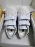 巴布豆（BOBDOG）童鞋春春秋新款韩版儿童小白鞋女宝宝板鞋男童休闲运动鞋 白/黑 28 适合脚长17.1cm 实拍图