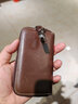 斐曼钥匙包男士大容量真皮复古拉链零钱包多功能汽车收纳锁钥包牛皮男 深咖色-腰挂款 实拍图