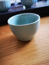 寻汝汝窑茶杯茶具单杯品茗杯陶瓷功夫天青色开片主人杯茶盏高档釉禅定 汝窑压手杯(小号)- 70ml 一个装 实拍图