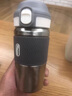 PRISTEA纯钛保温杯随手杯便携车载杯大容量咖啡杯弹跳盖带吸管水七夕礼物 380ml灰色款-【弹跳盖】 实拍图