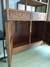 慢象红木家具非洲鸡翅木（学名：非洲崖豆木）博古架实木中式客厅隔断玄关柜展示架书柜书架文件柜办公柜酒柜 雕花单个：长98*宽38*高198cm 实拍图