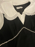 独束大码女装法式甜美重工假两件连衣裙夏季新款显瘦裙子22DS2314 静谧黑 XL 实拍图