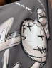 南极人冰丝短袖t恤男士夏季凉感透气半袖学生休闲百搭男装运动速干衣服  深灰色(脏脏熊)  XL(建议体重140-160斤左右) 实拍图