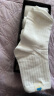 禾句（HEJU）袜子女中筒纯白色棉质学生袜可爱布标女士无染料双针女袜 礼盒装：白色布标5双装 均码（适合34-39码脚） 晒单实拍图