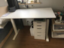 蓝立哆电动升降桌双电机电脑电竞桌书桌学习桌站立式工作台写字桌Jeru 纯白色|上市电机+三节椭圆腿H3e E0级环保板|加厚25mm---1.2米 实拍图