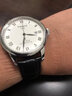 比握特（BeauW）真皮手表带男女原装配件表链代用天梭1853力洛克T035杜鲁尔俊雅 黑色【银色自动蝴蝶扣】 20mm 实拍图