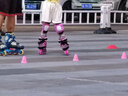 乐秀（ROADSHOW）轮滑鞋溜冰鞋碳纤花式儿童速桩旱冰鞋速滑专业平花男女KX4滑冰鞋 粉色3D套装 S (小码30-32#) 实拍图