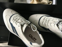 零度男鞋休闲皮鞋2025新款潮流男士休闲鞋品牌真牛皮小白鞋舒适运动鞋 白棕1130(欧码) 40 实拍图
