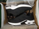 美思鸟（MEISINIAO）运动鞋子女休闲鞋女大码鞋秋季跑步鞋软底透气网鞋学生气垫旅游鞋 黑白（加绒） 37 实拍图