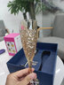 BOHEMIA Crystal捷克进口水晶香槟杯高级结婚送礼新人礼物高档高脚杯子红酒杯套装 妮可水晶香槟杯【琥珀色】 180ml 实拍图