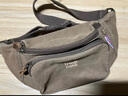 Troop男帆布腰包运动挎包胸包男复古手机运动腰包欧美户外斜跨帆布包 中号帆布版卡其T244升级 实拍图
