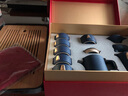 瓷之艺恒黑陶茶壶功夫茶具礼盒陶瓷套装鎏纯银茶具套装节日送礼结婚婚庆 锦绣山河10头-蓝砂釉R3c 礼盒装 实拍图