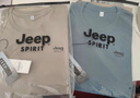 吉普JEEP【纯棉3件装】短袖T恤男20222夏季新款男士体恤衫纯色半袖圆领中青年宽松休闲百搭上衣男  豆绿+雾霾蓝+黑色 XL（建议120-130斤） 实拍图