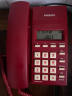 飞利浦(PHILIPS）电话机座机 固定电话 办公家用 免提通话 免电池 来电显示CORD040 红色  实拍图