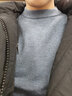 与狼共舞【100%纯羊毛】圆领毛衣男士2025秋季新款男装纯色套头针织衫2363 雾霾蓝129 S /165 实拍图
