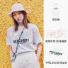 斯凯奇（Skechers）夏季新款t恤女情侣款透气宽松纯棉圆领运动短袖男女同款半袖ins 亮白色 版型偏大 XL 180/96A 实拍图