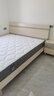 全友家居 原木风双人大床主卧室高脚床1.8米x2米现代简约板式床家具 实拍图
