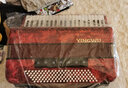 鹦鹉（YINGWU）鹦鹉键盘手风琴三四排簧老字号手风琴初学入门演奏厂家直接发货 120贝斯4排簧9968红色 实拍图