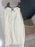 雅鹿吊带睡裙女夏季梭织棉带绵垫女士学生花边杏色家居服睡衣裙子夏天 吊带裙 2227 杏色 带胸垫可拆 L 建议100-115斤 实拍图