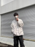 NODE SPORTS品牌夹克男春秋季新款双面穿外套男休闲百搭情侣工装棉上衣 3218卡其（H） XL （建议体重140-160斤） 实拍图