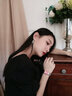 世爵（SEGET）女士腕表珍珠贝母表盘镶钻复古方形女表防水设计腕表生日礼物 91890LT红面-钢带 实拍图
