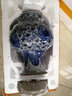 傲世景德镇陶瓷器仿古中式青花瓷花瓶工艺品客厅摆件博古架办公室装饰 手绘官窑裂纹苹果尊+底座+证书 实拍图