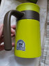 MiGo 真空保温杯泡茶杯男女办公室桌面杯304不锈钢商务杯带茶滤把手 新草绿 350ml 实拍图
