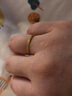 百泰首饰（BATAR JEWELLERY）生日礼物黄金戒指女足金车花线五线圈金指环女戒情侣对戒线戒 14号【金重约0.5g-0.6g】 实拍图