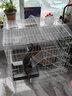 汤琪猫笼加粗便携折叠猫笼子猫别墅家用双层宠物用品猫窝猫屋龙猫笼子 白色 850#双层 实拍图