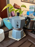 比乐蒂（Bialetti） Bialetti比乐蒂摩卡壶咖啡壶意大利进口家用意式经典单阀八角壶 限量蓝灰色3杯份 实拍图