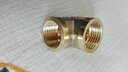 左圆右方（CISQU）黄铜三通接头外丝内丝螺纹燃气热水器进水管T型一分二路分水配件 4分铜三通内内外80克 实拍图