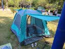 骆驼（CAMEL）户外帐篷野餐多人野外露营防雨黑胶防晒加厚公园帐篷双层全自动 【黑胶自动帐篷】银化绿 136BJ54018 均码 实拍图