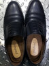 金猴（JINHOU）皮鞋男三接头镂空皮凉鞋套脚一脚蹬商务正装鞋办公室特大码男皮鞋 黑色 加绒款 偏大一码 40 实拍图