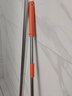 大卫旋转拖把杆加强粗杆细杆伸缩杆圆盘配件D9拓朴通用型D10拓扑原装 桔色两节V6细杆 实拍图
