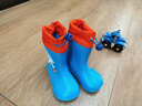 柠檬宝宝儿童雨鞋男女童防滑鞋小童宝宝防水雨靴卡通束口  星航小恐龙 160 实拍图
