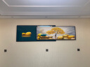 轩棠树客厅装饰画简约现代沙发背景墙装饰画玄关壁画北欧轻奢晶瓷画挂画 石来运转C款 60*160大50*160小=总长240晶瓷画 实拍图