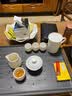 石匠同丰 天然绿玉石茶盘手工功夫茶台茶具托盘家用办公室排水套装 泛舟60*30*3cm 实拍图