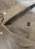 真维斯（Jeanswest）长袖衬衫男士春秋季新款修身免烫上衣牛津纺商务休闲衬衣外套 灰色+白色 2XL (140-160斤) 实拍图