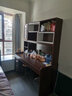 如煜实木书桌书架一体洞洞板家用台式电脑桌学习桌转角组合书柜-B5 右柜书桌+椅（颜色备注） 长180*宽98*高170 实拍图