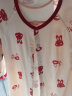 婧麒宝宝拜年服连体衣服冬装夹棉百日宴满月红色新生婴儿过年 红色吉祥如意【四季款】 90cm 实拍图